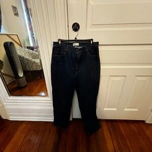 Abercrombie & Fitch Curve Love Denim The 90s Straight Ultra High Rise